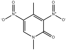 2(1H)-Pyridinone, 1,4-dimethyl-3,5-dinitro- 结构式