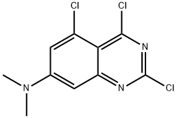 7-Quinazolinamine, 2,4,5-trichloro-N,N-dimethyl- 结构式