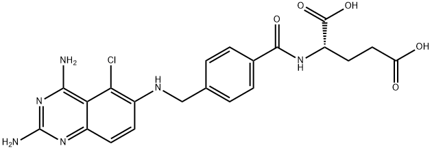 5-chloro-5,8-dideazaisoaminopterin 结构式