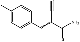 2-Propenethioamide, 2-cyano-3-(4-methylphenyl)- 结构式