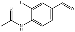 N-(2-氟-4-甲酰基苯基)乙酰胺 结构式