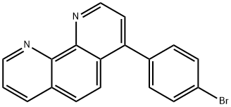 4-(4-溴苯基)-1,10-菲咯啉 结构式