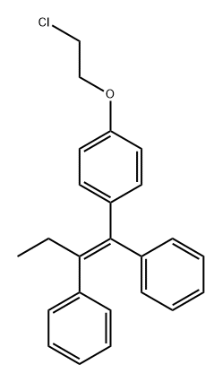 Benzene, 1-(2-chloroethoxy)-4-[(1E)-1,2-diphenyl-1-buten-1-yl]- 结构式