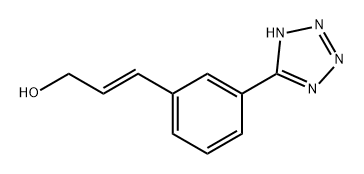 2-Propen-1-ol, 3-[3-(1H-tetrazol-5-yl)phenyl]-, (E)- (9CI) 结构式