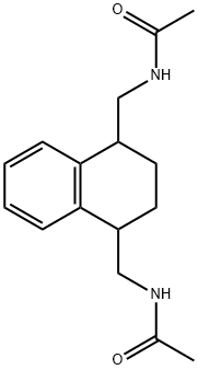 N,N''-((1,2,3,4-Tetrahydronaphthalene-1,4-diyl)bis(methylene))diacetamide 结构式