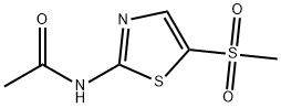 N-(5-(Methylsulfonyl)-1,3-thiazol-2-yl]acetamide 结构式