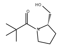 1-Propanone, 1-[(2S)-2-(hydroxymethyl)-1-pyrrolidinyl]-2,2-dimethyl- 结构式