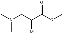 Propanoic acid, 2-bromo-3-(dimethylamino)-, methyl ester 结构式