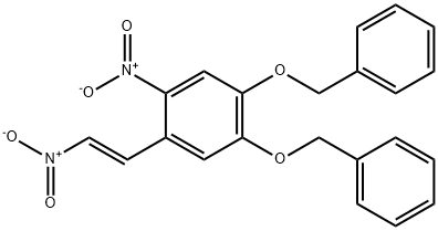 1-NITRO-2-[(1E)-2-NITROETHENYL]-4,5-BIS(PHENYLMETHOXY)BENZENE 结构式