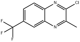 2-Chloro-6-(trifluoromethyl)-3-methylquinoxaline 结构式