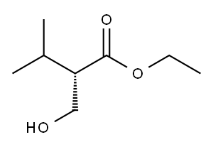 (S)-2-(羟甲基)-3-甲基丁酸乙酯 结构式