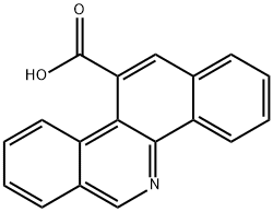 Benzo[c]phenanthridine-11-carboxylic acid 结构式