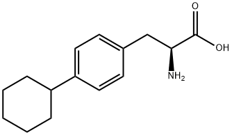 (2S)-2-amino-3-(4-cyclohexylphenyl)propanoic acid 结构式