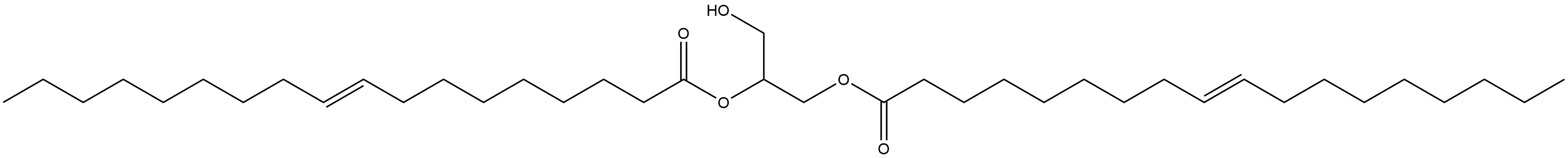 9-Octadecenoic acid, 1-(hydroxymethyl)-1,2-ethanediyl ester, (E,E)- 结构式