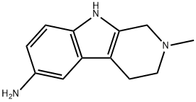 2-methyl-1H,2H,3H,4H,9H-pyrido[3,4-b]indol-6-amine 结构式