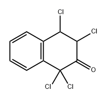 2(1H)-Naphthalenone, 1,1,3,4-tetrachloro-3,4-dihydro- 结构式