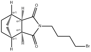 4,7-Methano-1H-isoindole-1,3(2H)-dione, 2-(4-bromobutyl)hexahydro-, (3aR,4R,7S,7aS)-rel- 结构式