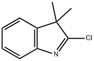 2-氯-3,3-二甲基-3H-吲哚 结构式
