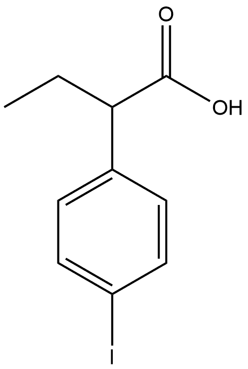 Benzeneacetic acid, α-ethyl-4-iodo- 结构式