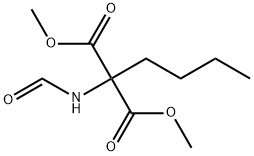 Propanedioic acid, 2-butyl-2-(formylamino)-, 1,3-dimethyl ester 结构式