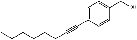 Benzenemethanol, 4-(1-octyn-1-yl)- 结构式