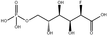 2-fluoro-2-deoxy-6-phosphogluconate 结构式
