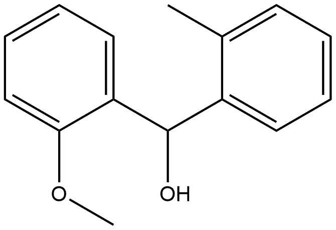 Benzenemethanol, 2-methoxy-α-(2-methylphenyl)- 结构式