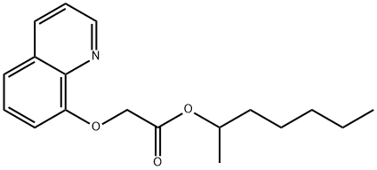 Acetic acid, 2-(8-quinolinyloxy)-, 1-methylhexyl ester 结构式
