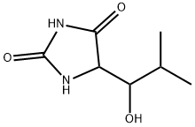 5-(1-羟基-2-甲基丙基)海因 结构式