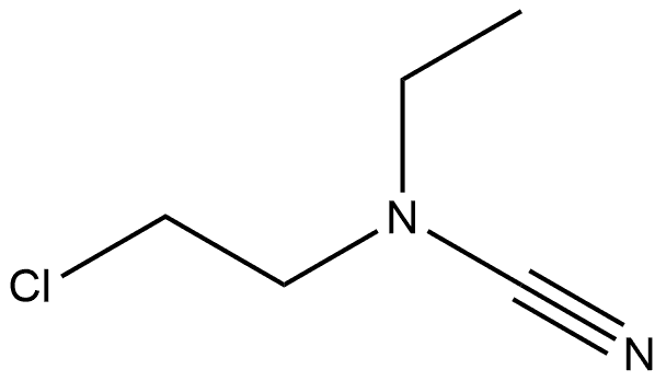 (2-chloroethyl)(cyano)ethylamine 结构式