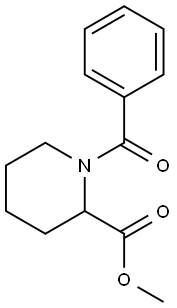 2-Piperidinecarboxylic acid, 1-benzoyl-, methyl ester 结构式