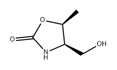 CIS-4-(羟甲基)-5-甲基噁唑烷-2-酮 结构式