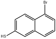 5-溴萘-2-硫醇 结构式