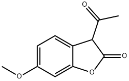 3-乙酰基-6-甲氧基苯并呋喃-2(3H)-酮 结构式