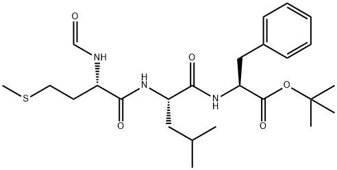 N-formylmethionyl-leucyl-phenylalanyl tert-butyl ester 结构式