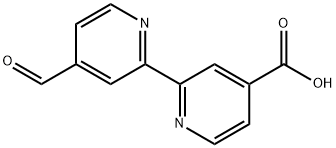[2,2'-Bipyridine]-4-carboxylic acid, 4'-formyl- 结构式