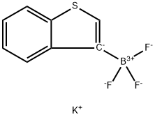 苯并噻吩-3-三氟硼酸钾 结构式