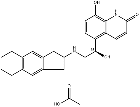 醋酸茚达特罗 结构式