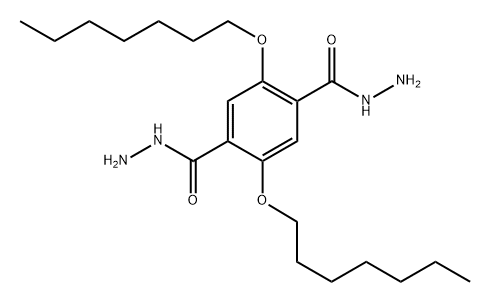 2,5-双（庚氧基）对苯二甲酰肼 结构式