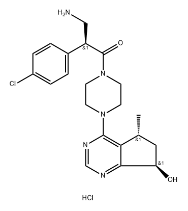 IPATASERTIB-NH2 DIHYDROCHLORIDE 结构式