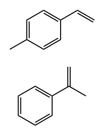 Benzene,1-ethenyl-4-methyl-,polymerwith(1-methylethenyl)benzene 结构式