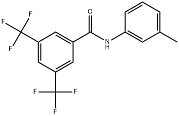 N-(3-Methylphenyl)-3,5-bis(trifluoromethyl)benzamide 结构式