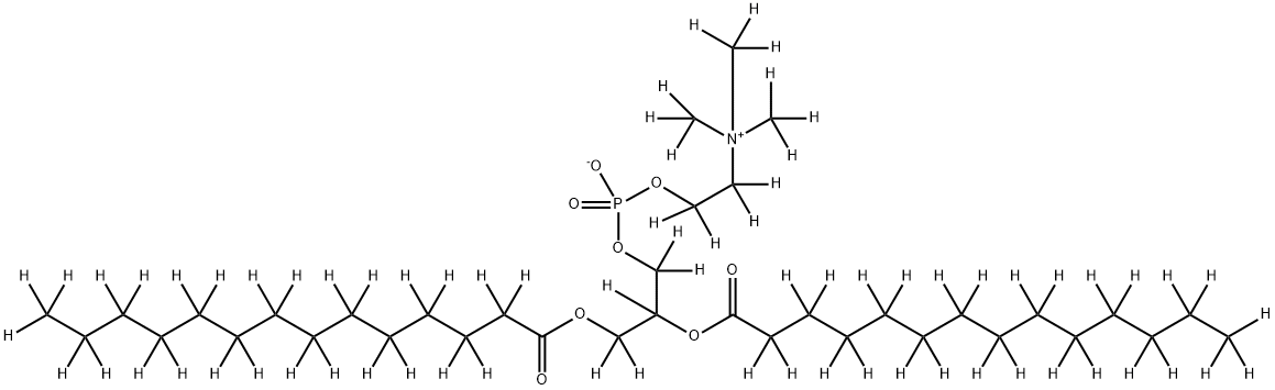 3,5,9-Trioxa-4-phosphatricosan-1,1,2,2,6,6,7,8,8,11,11,12,12,13,13,14,14,15,15,16,16,17,17,18,18,19,19,20,20,21,21,22,22,23,23,23-d36-1-aminium, 4-hydroxy-N,N,N-tri(methyl-d3)-10-oxo-7-[(1-oxotetradecyl-2,2,3,3,4,4,5,5,6,6,7,7,8,8,9,9,10,10,11,11,12,12,13,13,14,14,14-d27)oxy]-, inner salt, 4-oxide 结构式