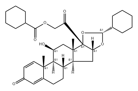 Ciclesonide 21-Cyclohexanoyl Analog 结构式