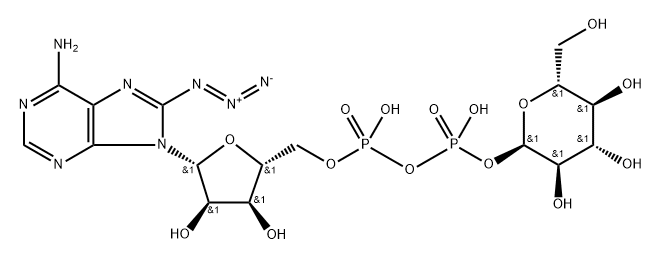 8-azidoadenosine diphosphate glucose 结构式