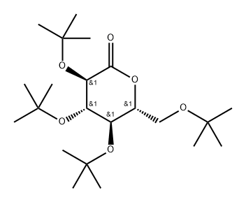 2,3,4,6-tetra-O-tert-butyl-D-glucono-1,5-lactone 结构式