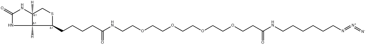 Biotin-PEG4-Amide-C6-Azide 结构式