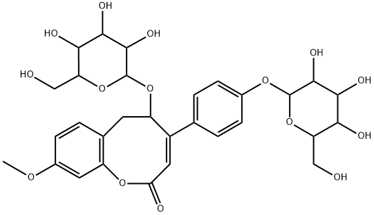 葛根苷B 结构式