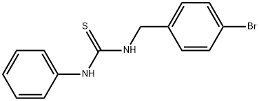 1-(4-溴苄基)-3-苯基硫脲 结构式