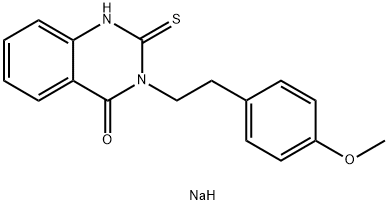 {3-[2-(4-甲氧基苯基)乙基]-4-氧代-3,4-二氢喹唑啉-2-基}磺化钠 结构式